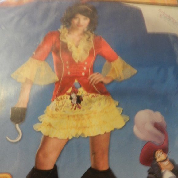 Captain Hook Women's VTG Peter Pan Complete Costume Set Small 4-6 RARE NEW!! - Picture 6 of 14